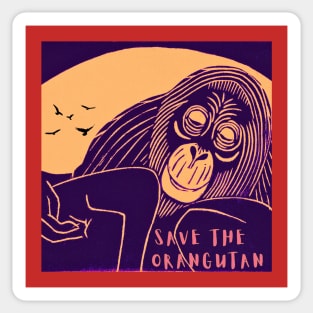 Save The Orangutan Sticker